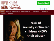 Tablet Screenshot of childrescuenetwork.org